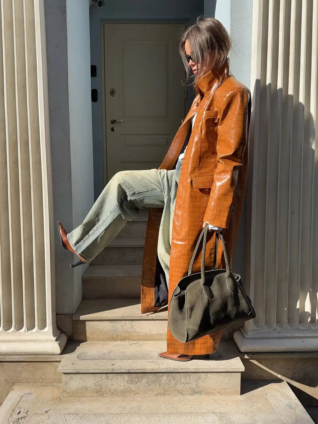 The Croc-Embossed Trench