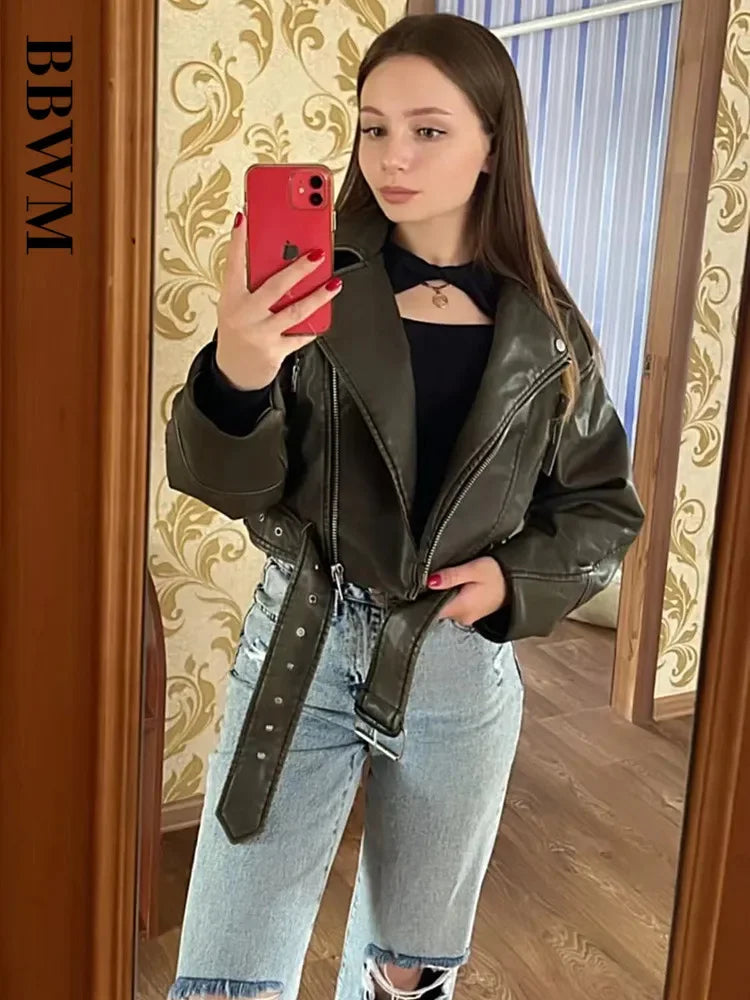 The Belted Moto Jacket