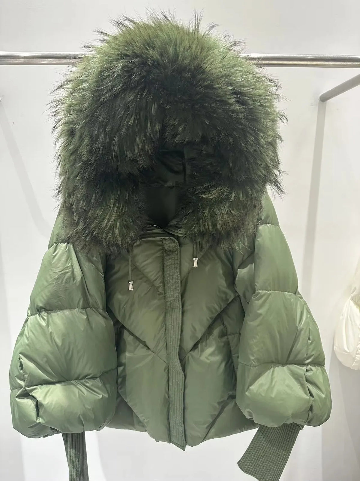The Down Puffer with Natural Fur Collar