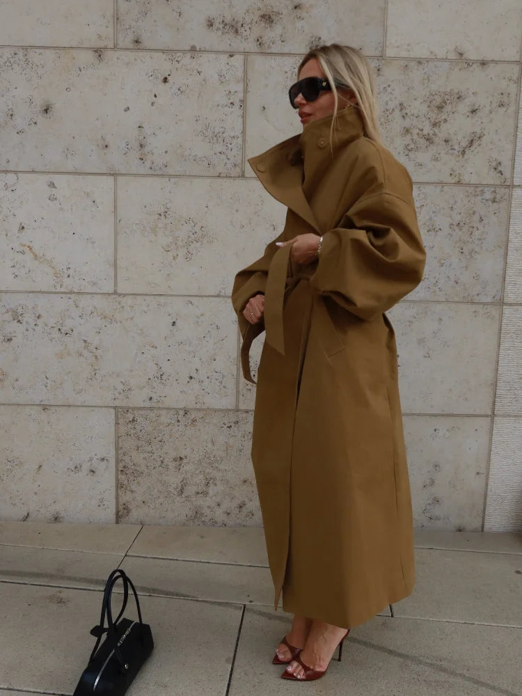 The Oversized Stand-Collar Trench