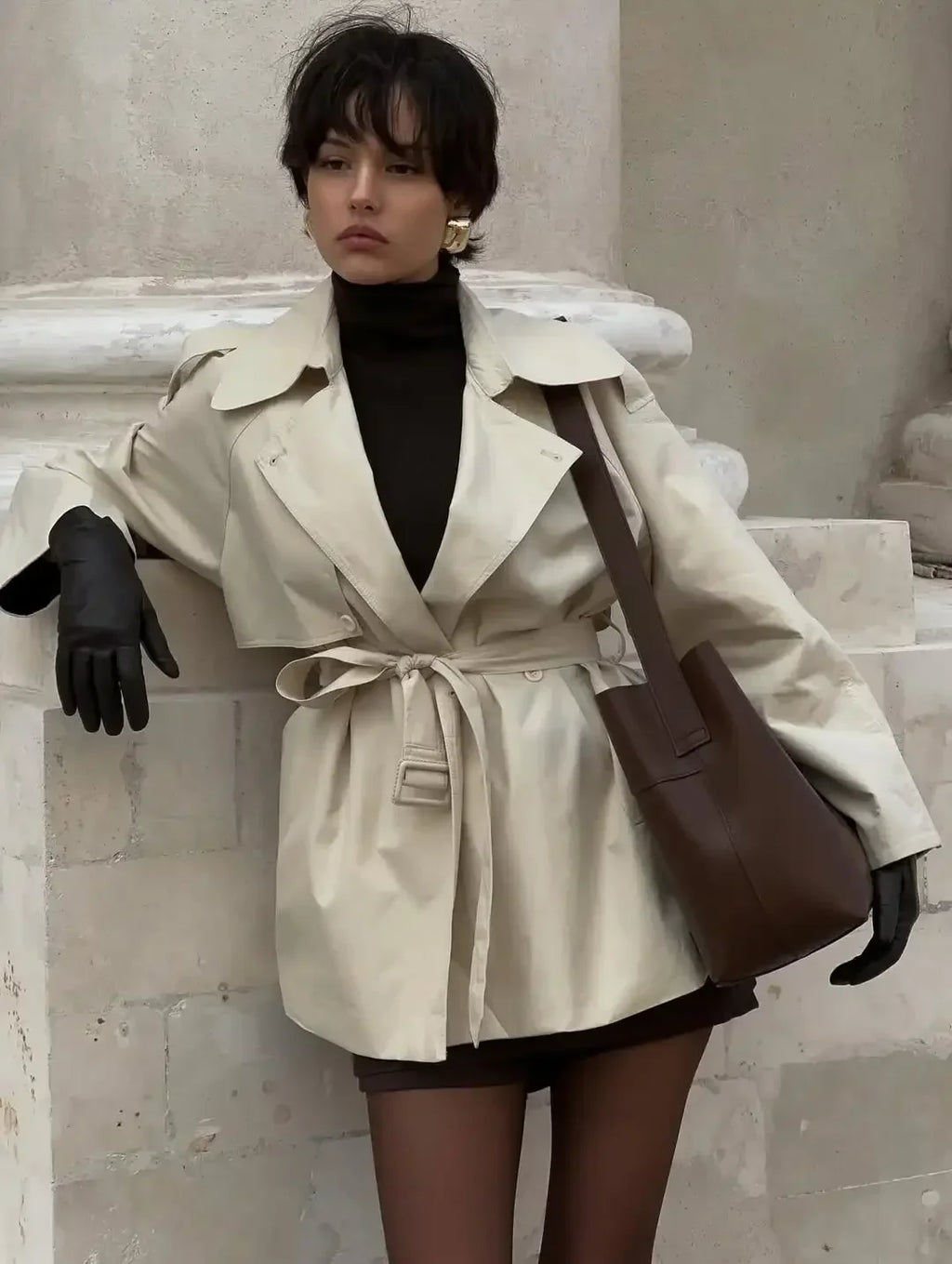 The Belted Short Trench