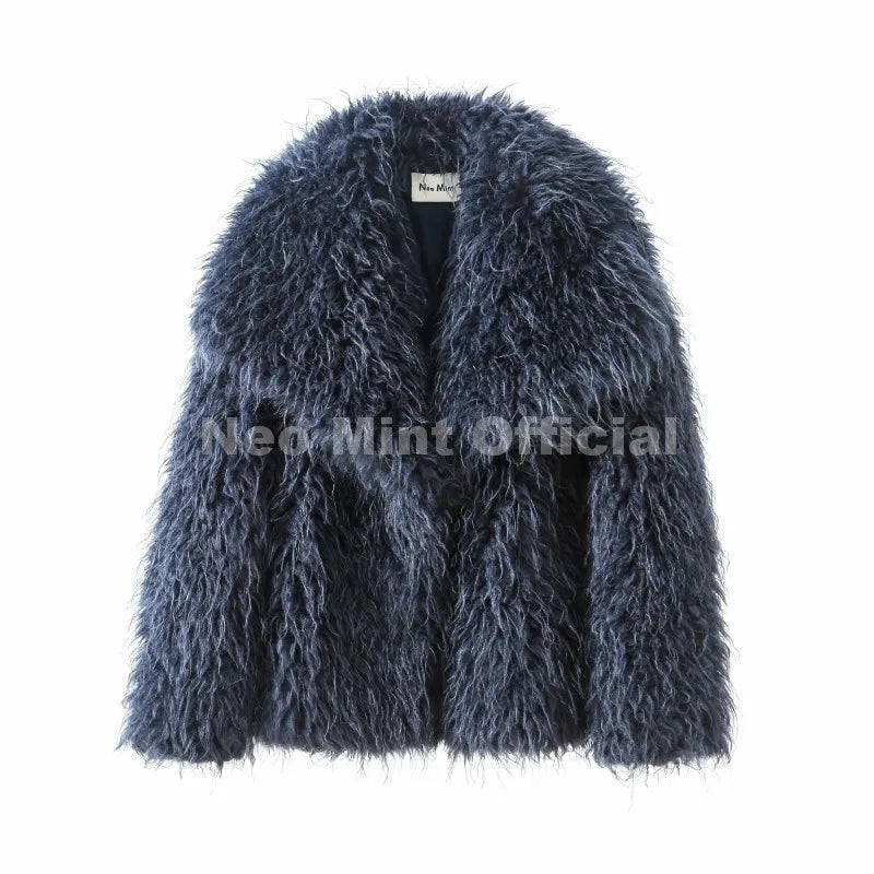 The Big-Collar Cruelty-Free Fur Jacket