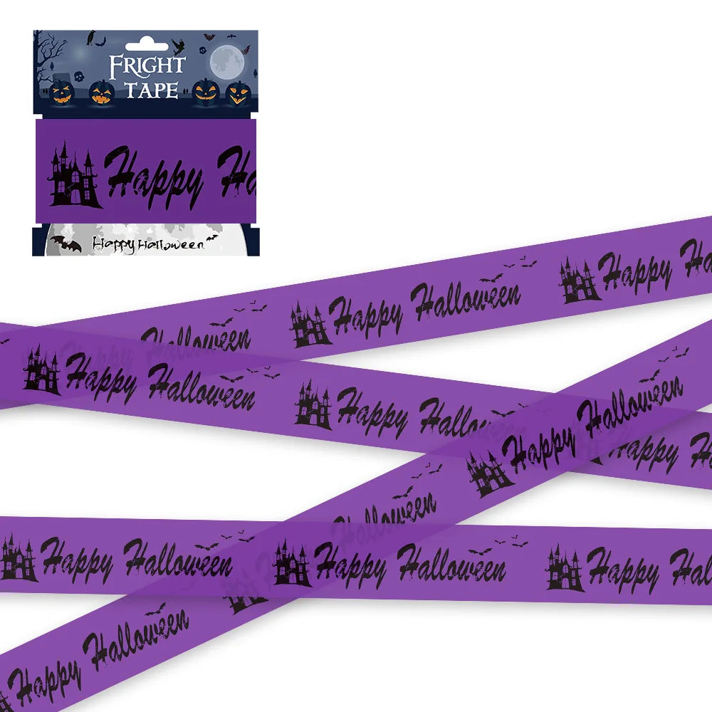 Skull Warning Tape Halloween Decoration