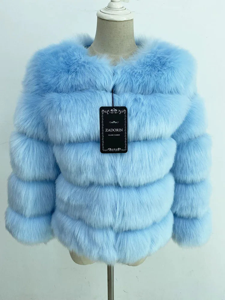 The Fluffy Cruelty-Free Fur Short Coat
