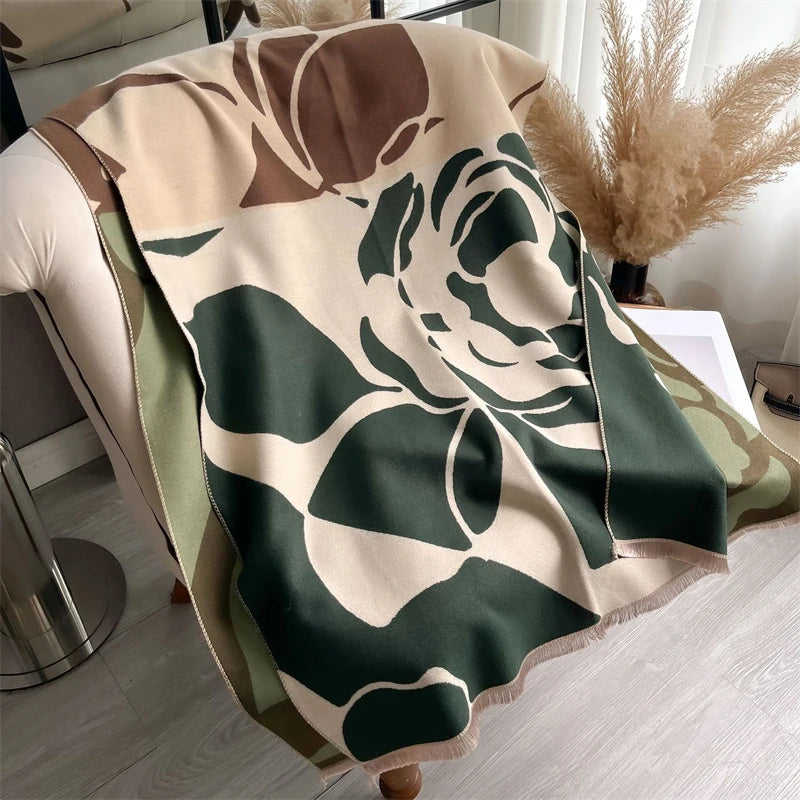 The Oversized Plaid Blanket Scarf — product view 67