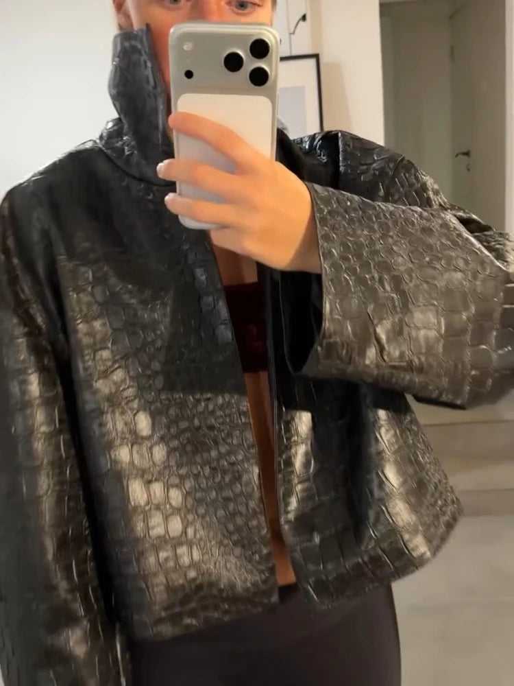The Croc-Embossed Trench