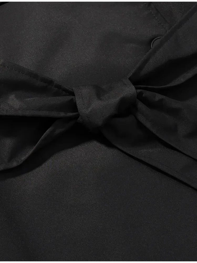 The V-Neck Belted Trench