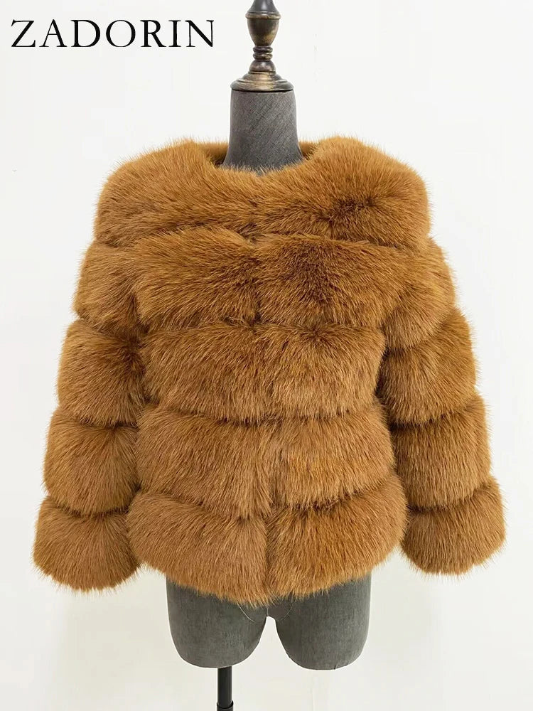 The Fluffy Cruelty-Free Fur Short Coat