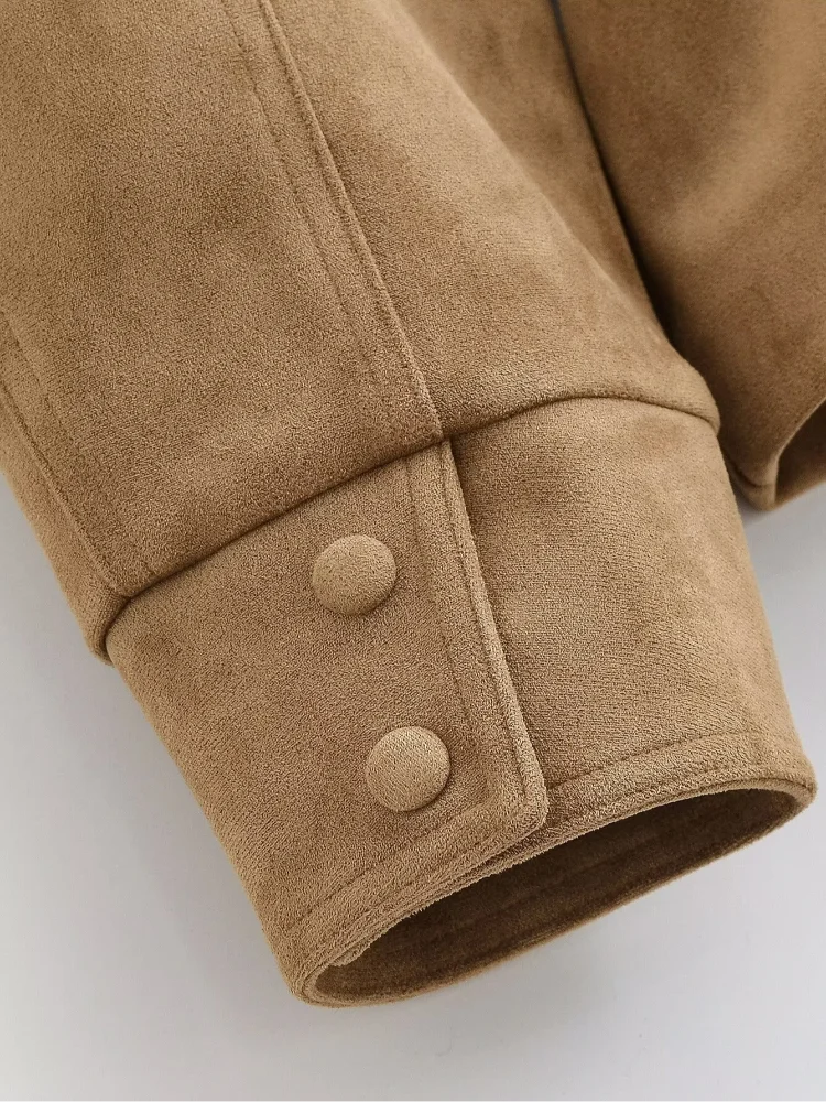 The Tie-Waist Cruelty-Free Suede Jacket