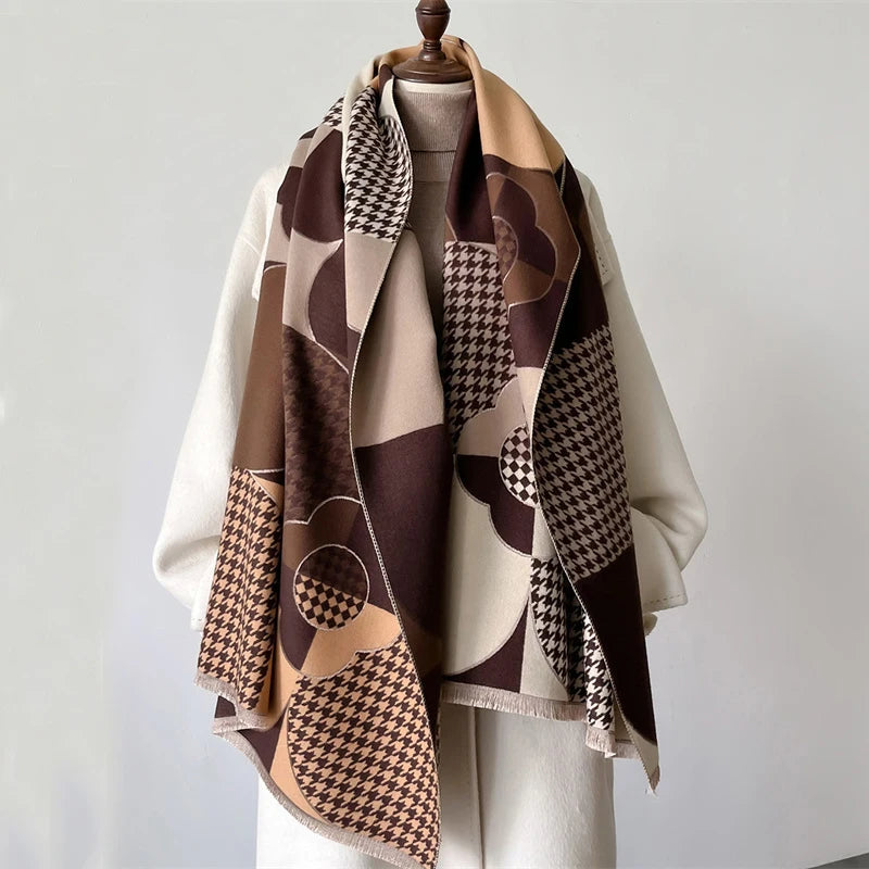 The Oversized Plaid Blanket Scarf — product view 44
