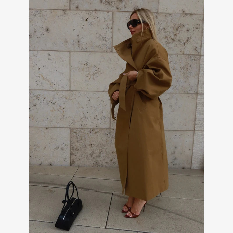 The Oversized Stand-Collar Trench