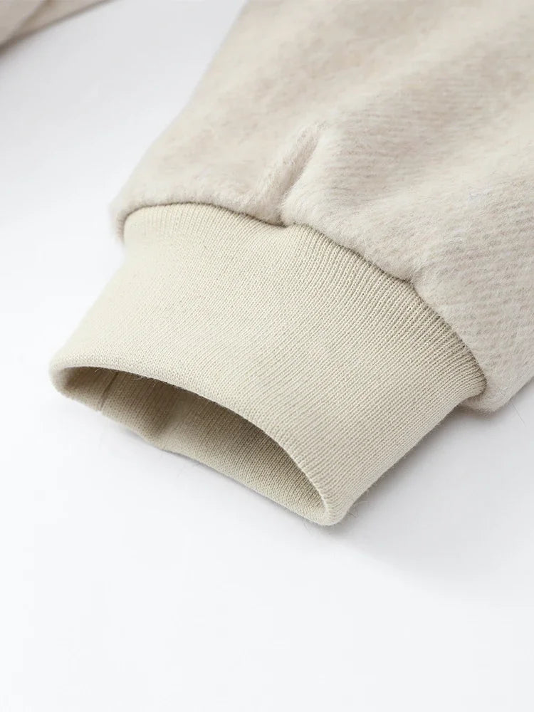 The Cruelty-Free Fur Trim Patchwork Coat