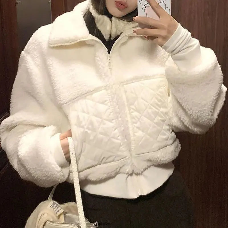 The Cropped Sherpa Zip Jacket