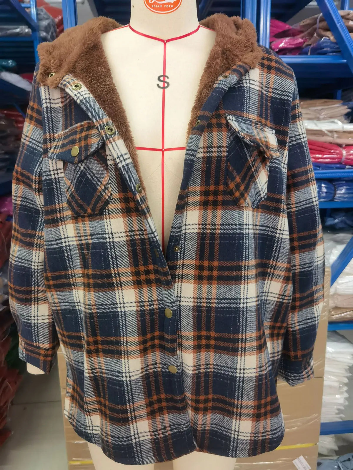 The Plaid Sherpa-Lined Shacket