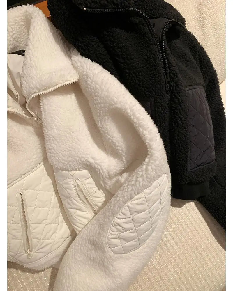 The Cropped Sherpa Zip Jacket