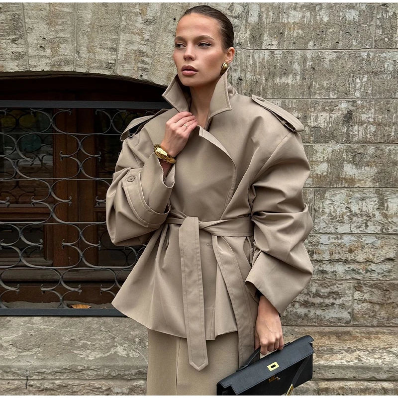 The Lace-Up Long Coat