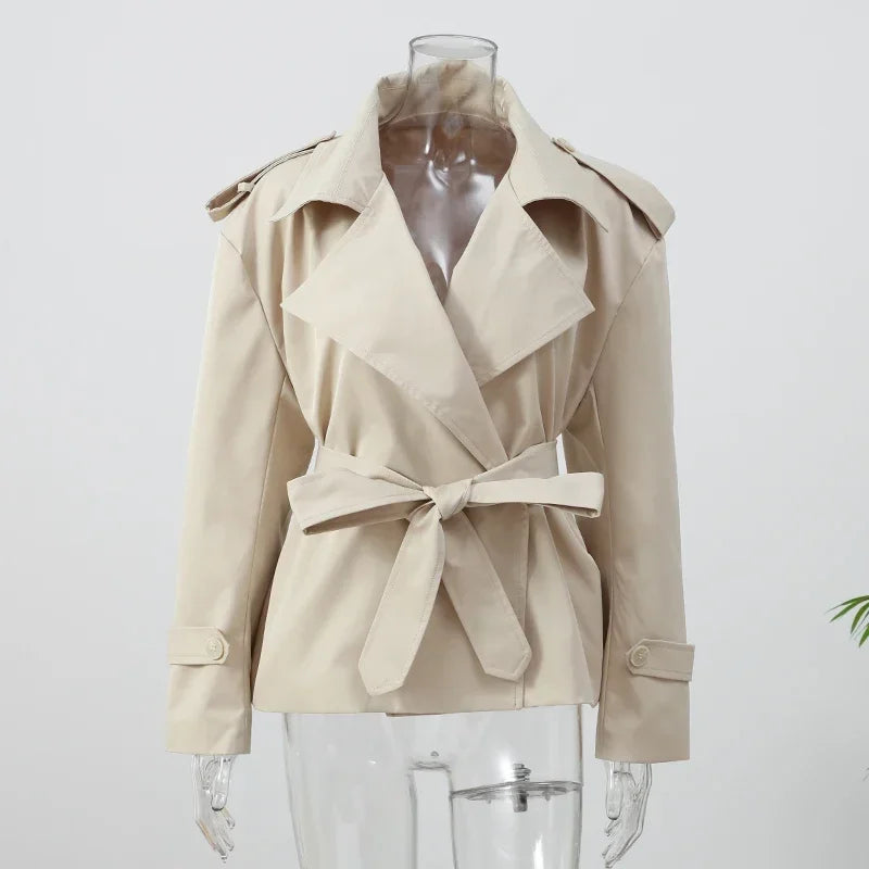 The V-Neck Belted Trench