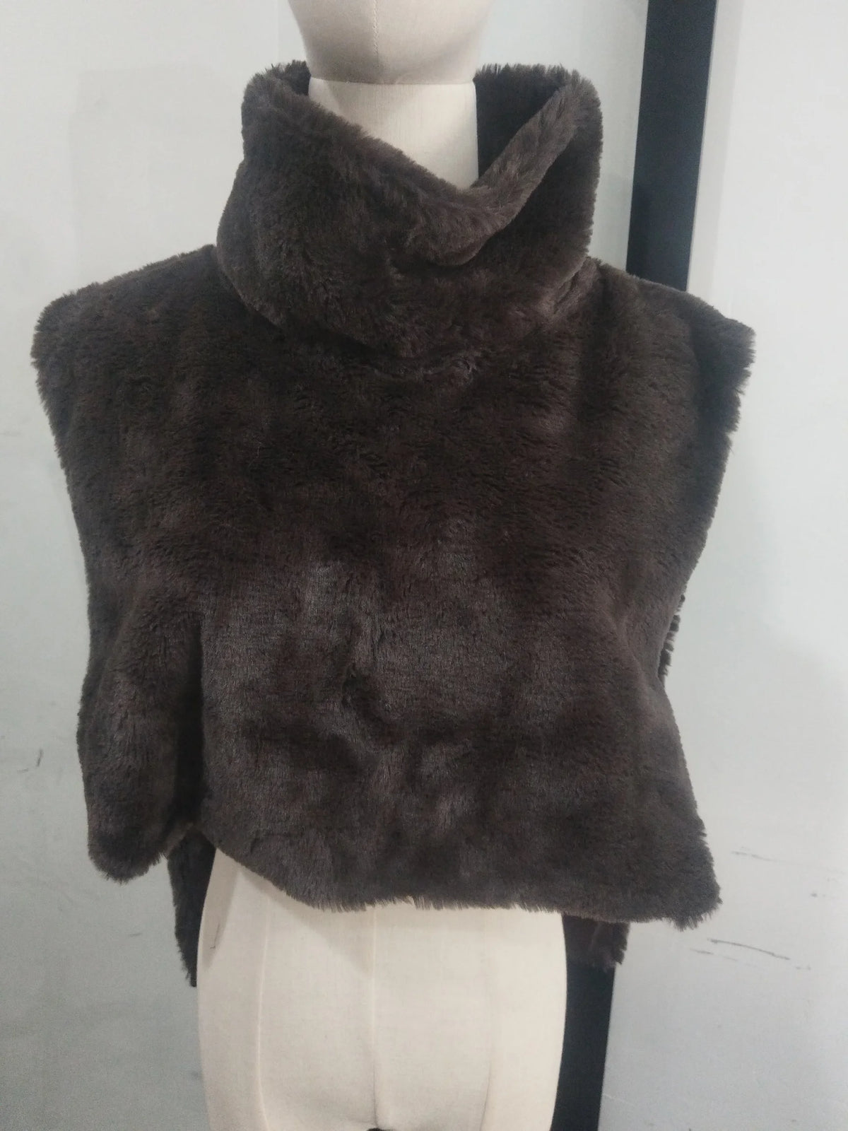 The Lace-Up Long Cruelty-Free Fur Coat