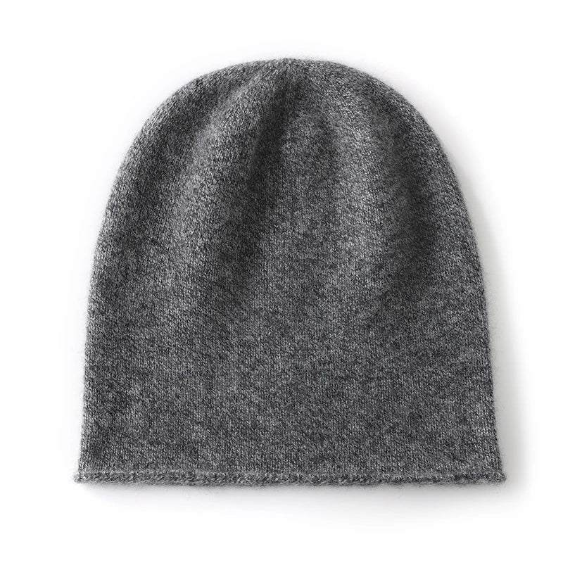 The Cashmere-Feel Ribbed Beanie — product view 4
