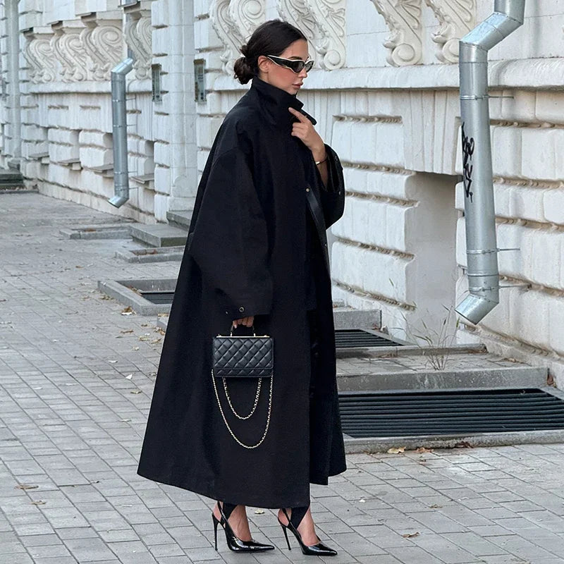 The Long Stand-Collar Trench