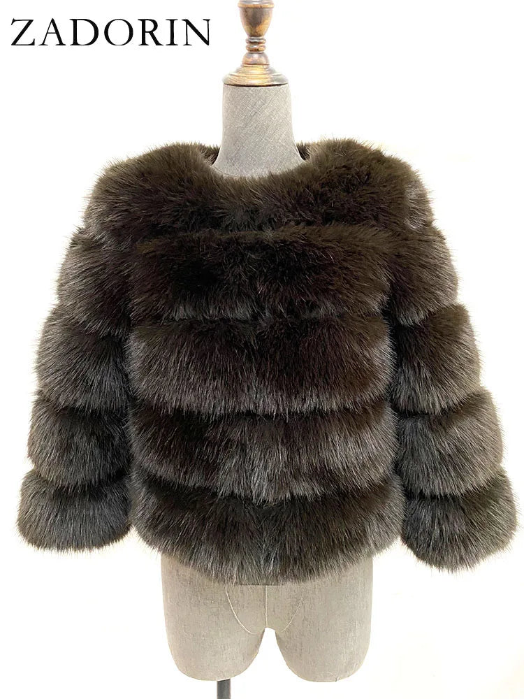 The Fluffy Cruelty-Free Fur Short Coat