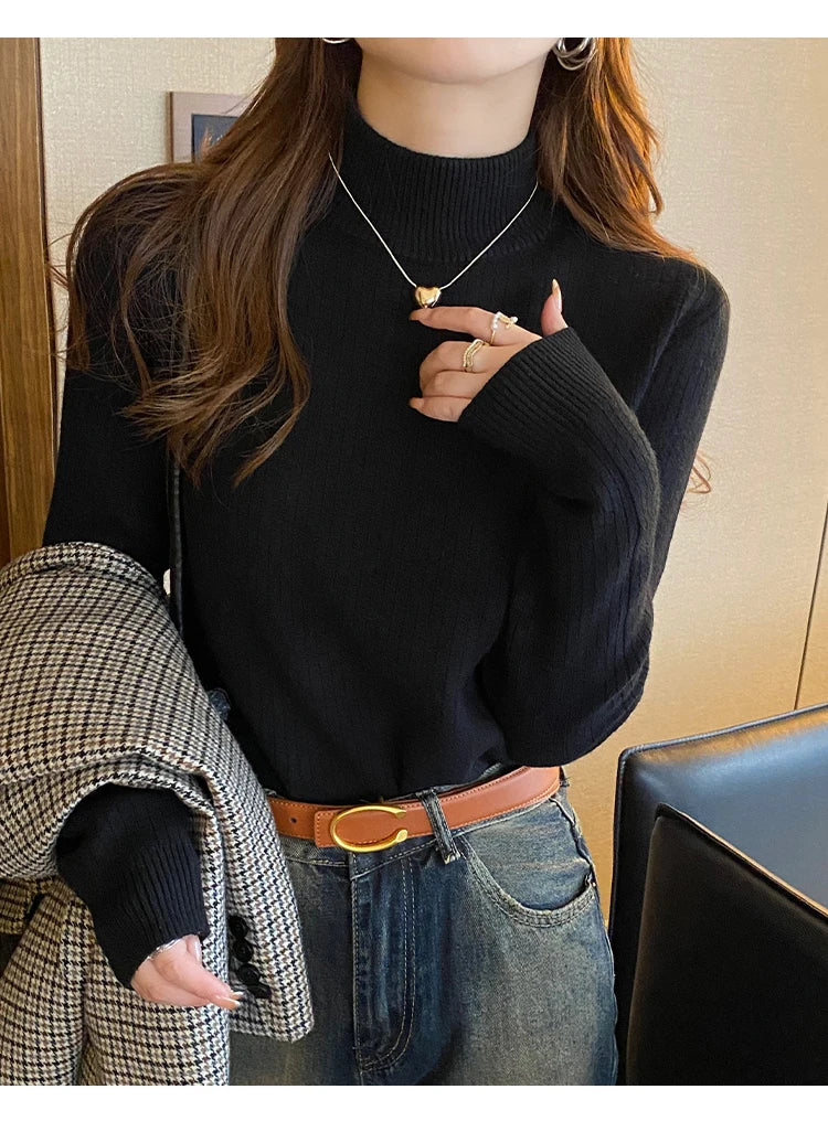 The Lined Knit Turtleneck