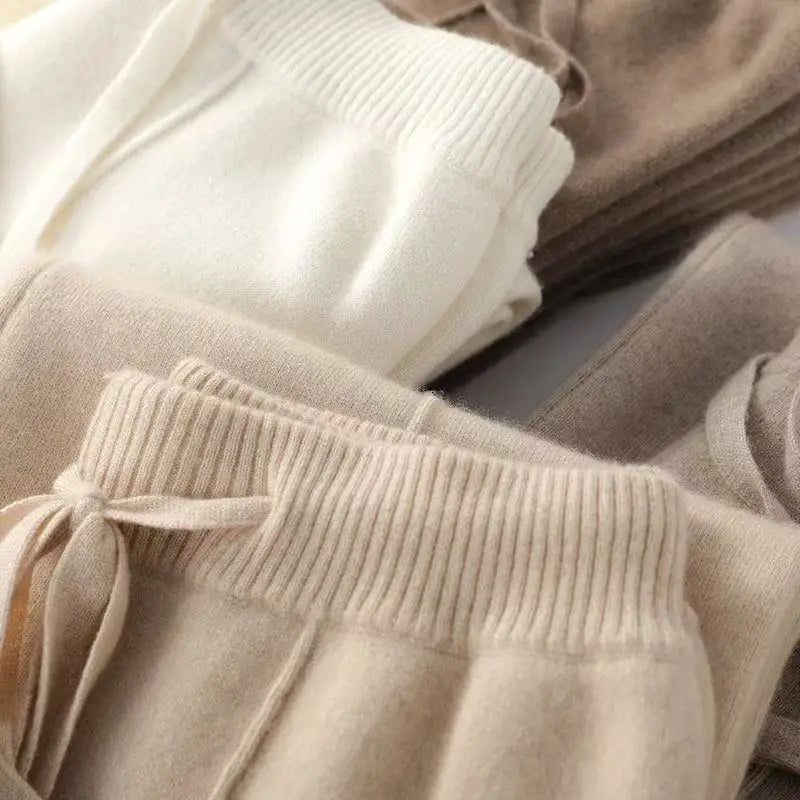 The Merino-Blend Knit Wide-Leg Trousers — product view 5