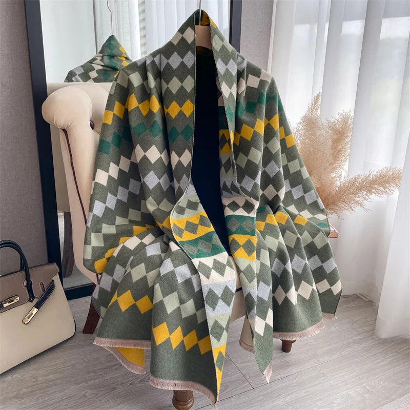 The Oversized Plaid Blanket Scarf — product view 71
