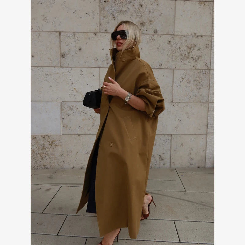 The Oversized Stand-Collar Trench