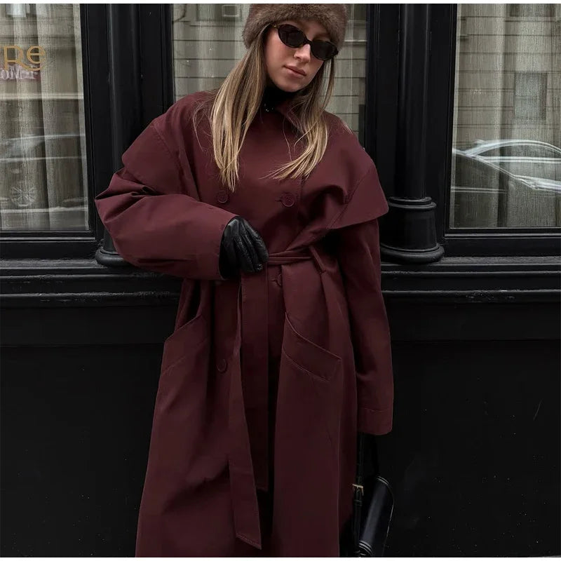 The Cape-Collar Belted Trench