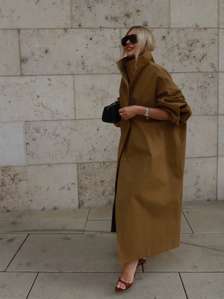 The Oversized Stand-Collar Trench