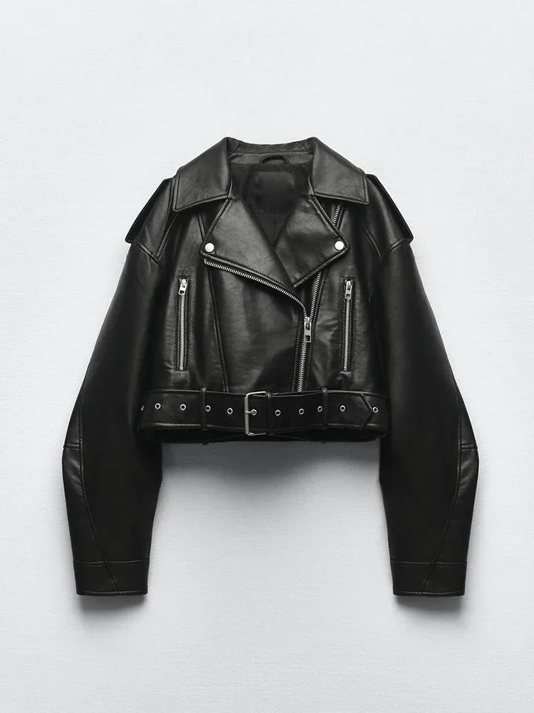 The Belted Moto Jacket