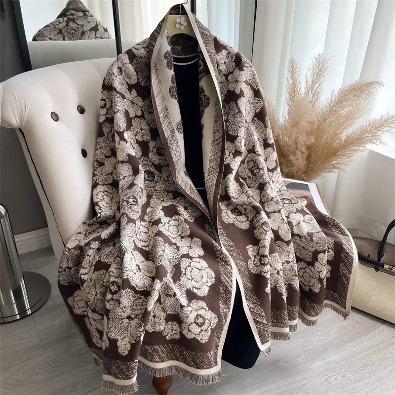 The Oversized Plaid Blanket Scarf — product view 65