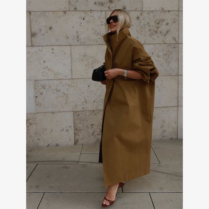 The Oversized Stand-Collar Trench