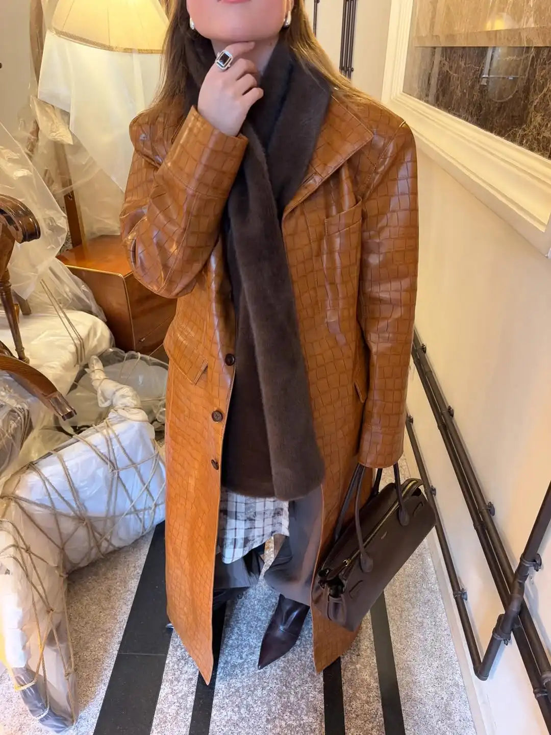 The Croc-Embossed Trench
