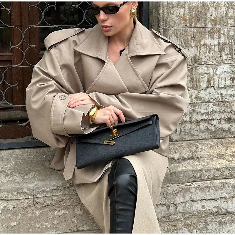 The Lace-Up Long Coat