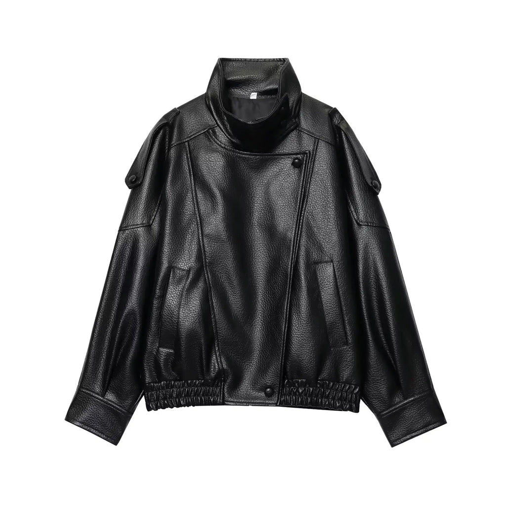 The Oversized Cruelty-Free Leather Jacket