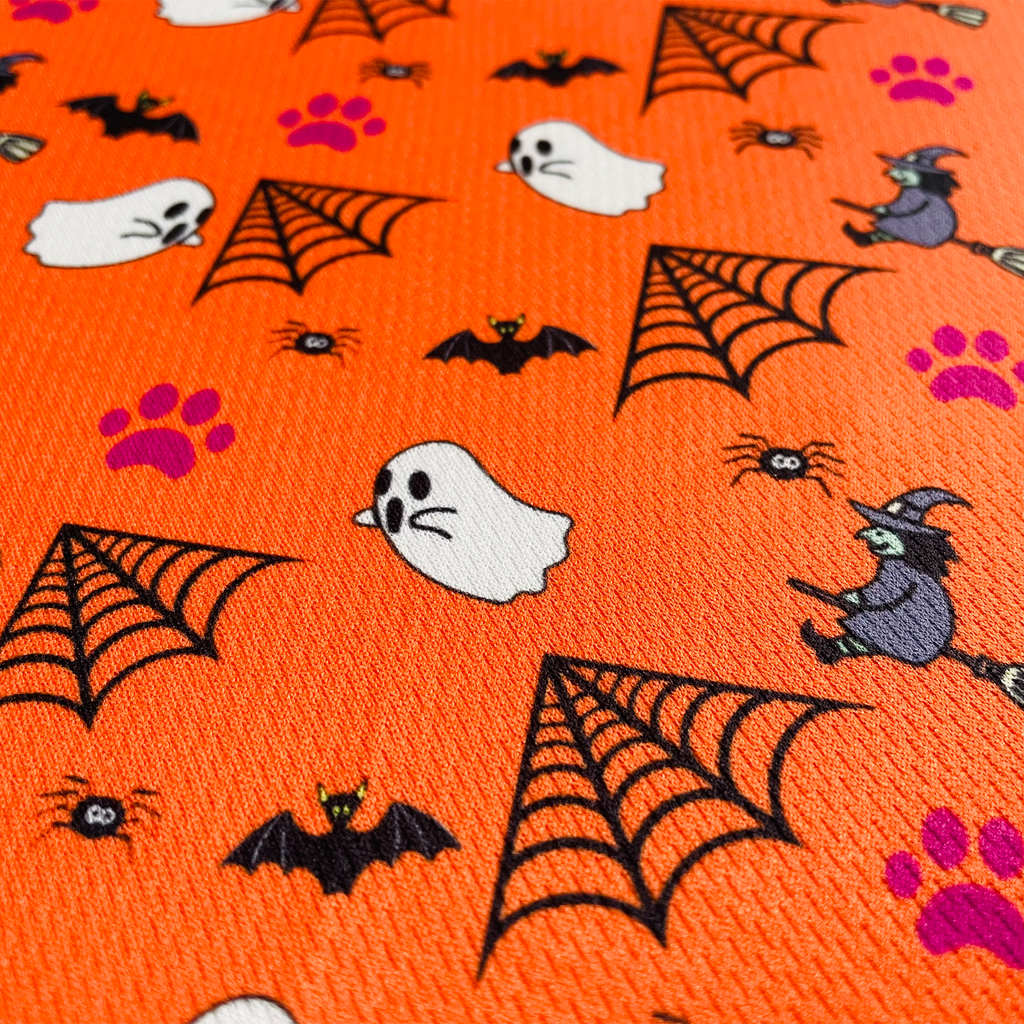 Halloween Orange Tie On Dog Bandana, view 3