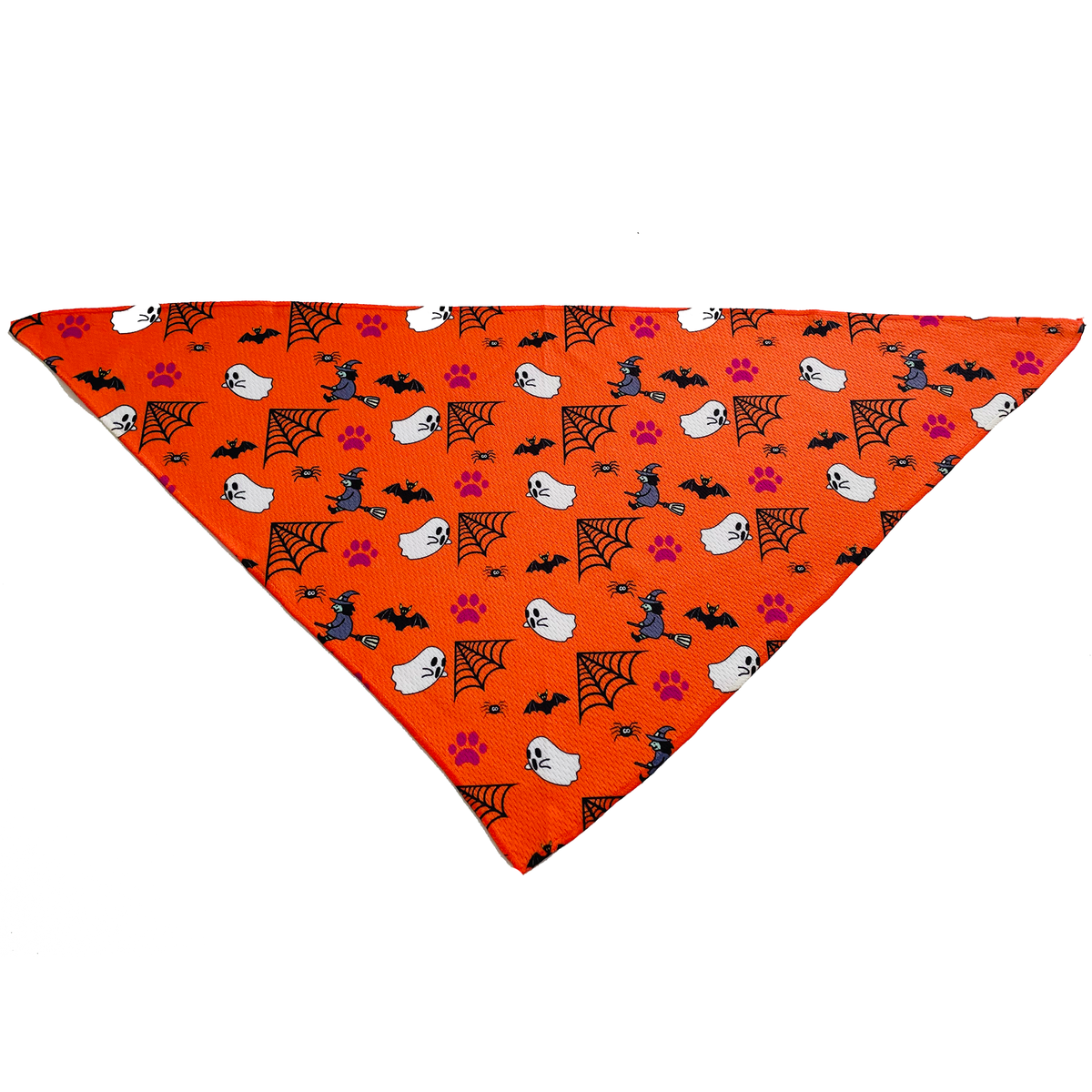 Halloween Orange Tie On Dog Bandana, view 2