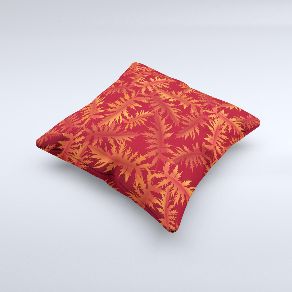 Fall Red Branches Decorative Throw Pillow