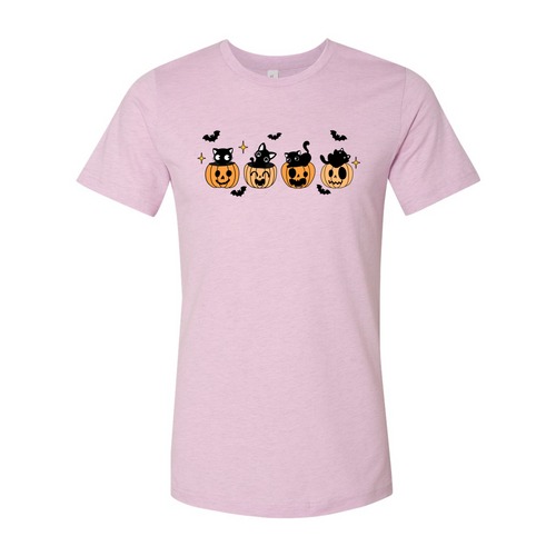 Black Cats & Pumpkins Halloween T-Shirt