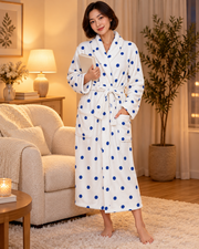 The Plush Fleece Shawl-Collar Robe — evening unwind