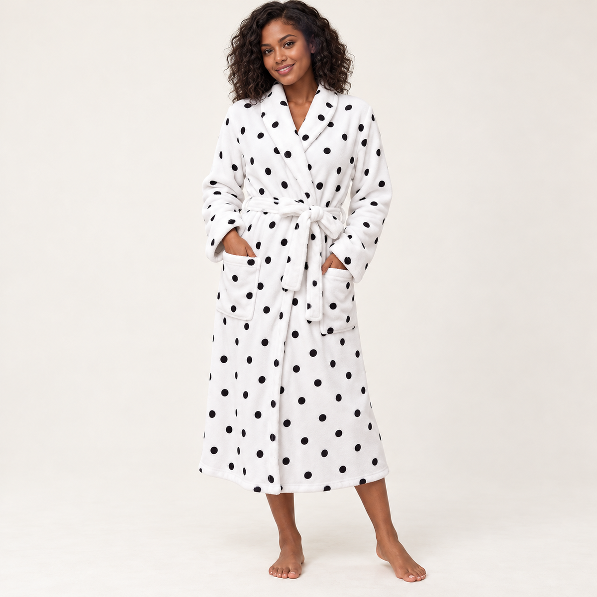 The Plush Fleece Shawl-Collar Robe — hero square