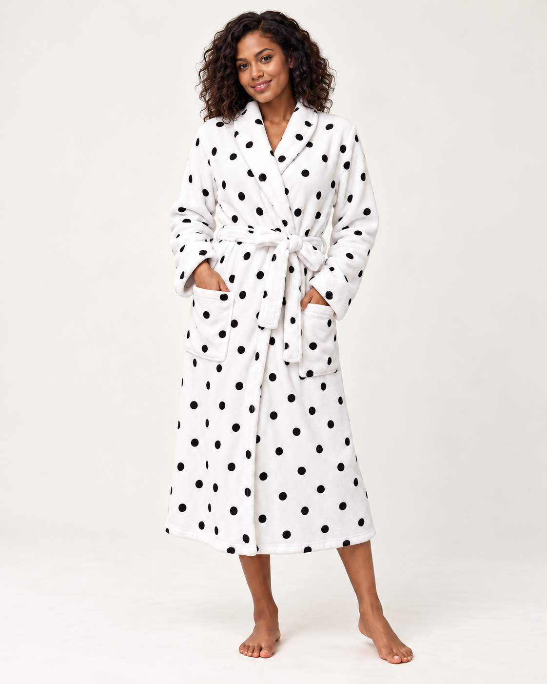 The Plush Fleece Shawl-Collar Robe — hero portrait
