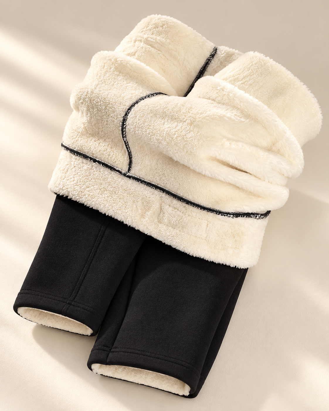 Fleece-Lined Winter Leggings — lining — Aurelle Row