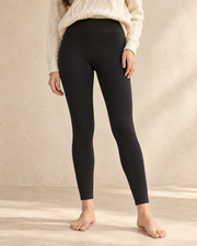 Fleece-Lined Sculpting Leggings — black model — Aurelle Row