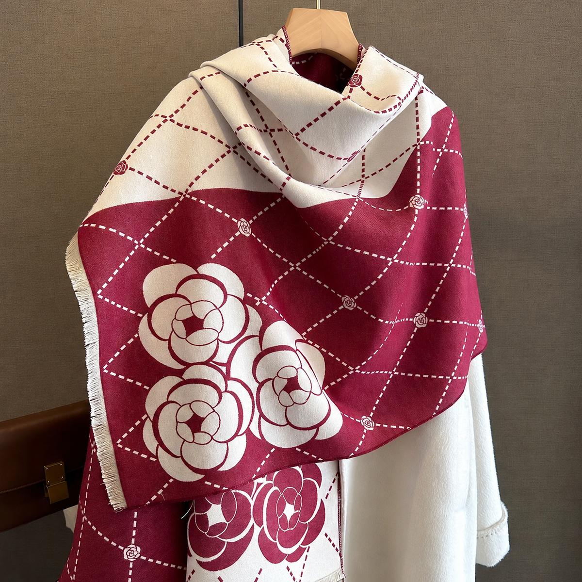 Blanket scarf, original pattern with clean background