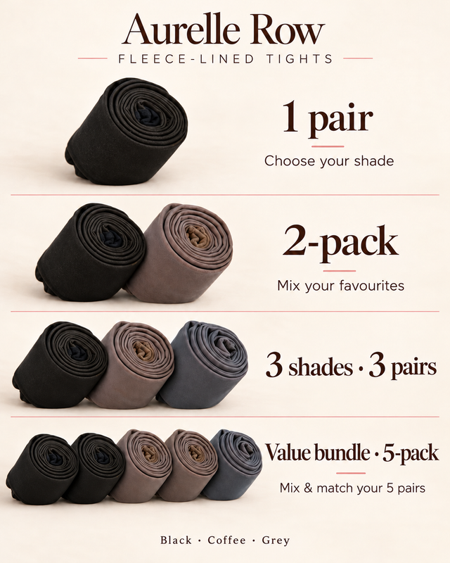 The Fleece-Lined Sheer-Look Tights