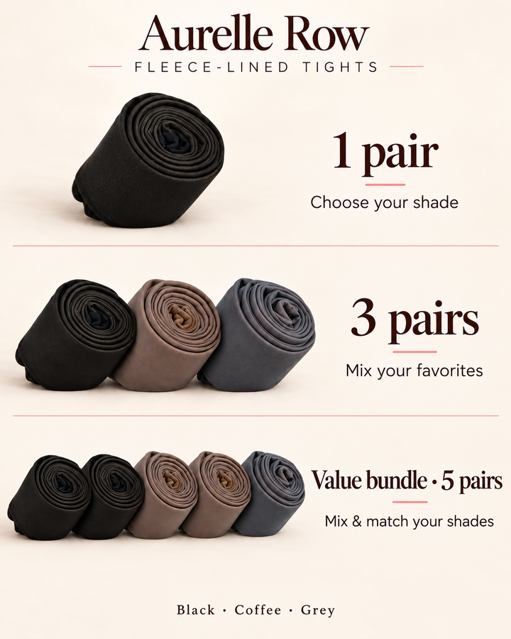 The Fleece-Lined Sheer-Look Tights