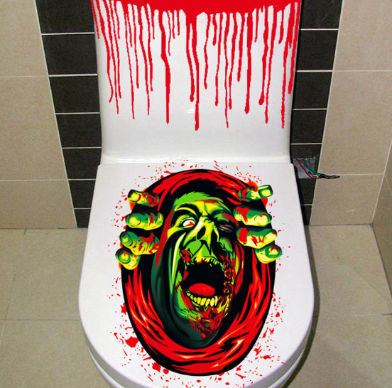 Halloween Toilet Decal — 3D-Effect Designs